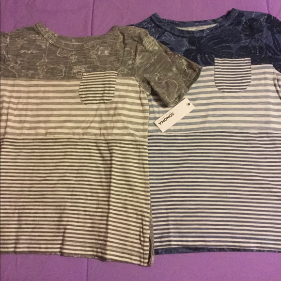 Sonoma Other - Bundle Sonoma 2 striped pocket tees